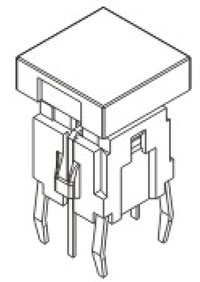 帶燈輕觸開關R590B結構圖
