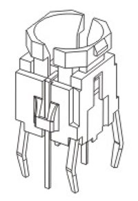 帶燈輕觸開關R596B結構圖